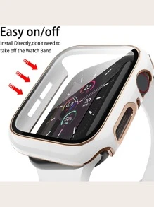 Funda compatible con Apple Watch con diseño de diamante de imitación - Multicolor - Ver 5