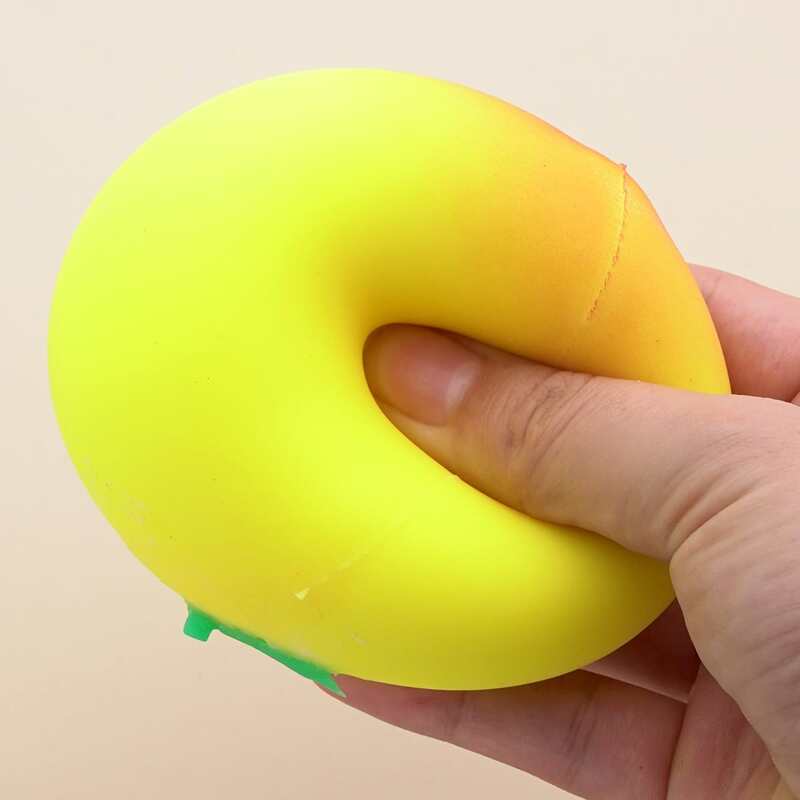 

1pc Peach Shaped Squeeze Toy, Yellow
