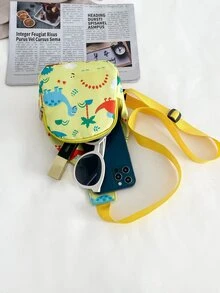 兒童卡通圖案單肩包 - 黃色 - 查看 5