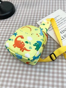 兒童卡通圖案單肩包 - 黃色 - 查看 6