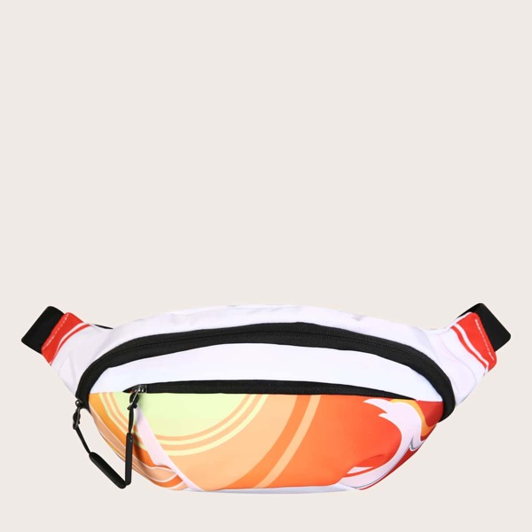 

Boys Colorblock Double Zipper Fanny Pack, Multicolor