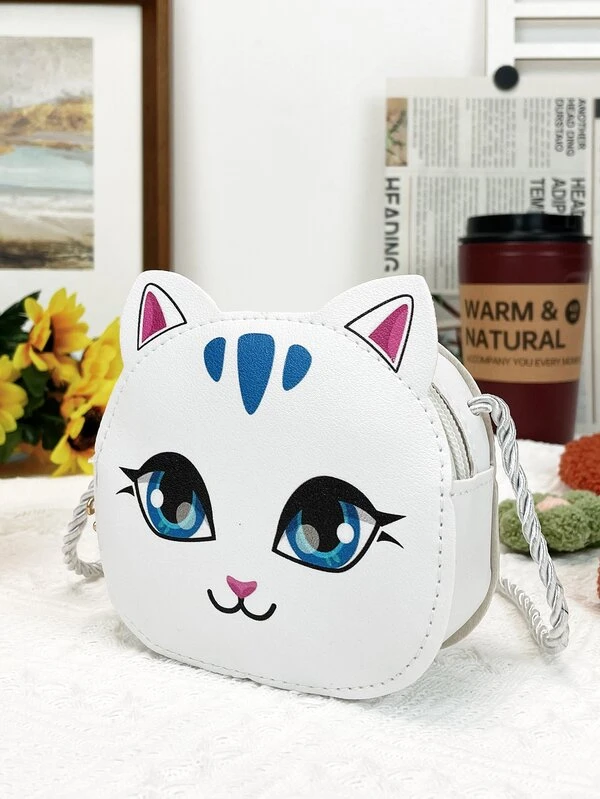 Fille Sac A Bandouliere Avec Motif Chat Mode En Ligne Shein France