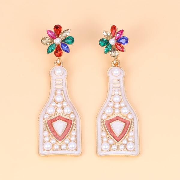 

Faux Pearl Decor Drop Earrings, Multicolor