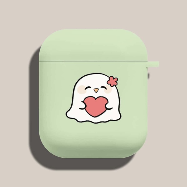 

Cartoon Graphic Case For AirPods, Green