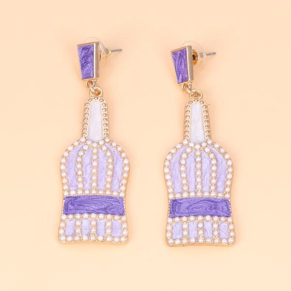 

Faux Pearl Decor Drop Earrings, Multicolor