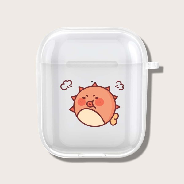 

Cartoon Graphic Case For AirPods, Clear