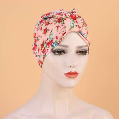 Flower Print Hat