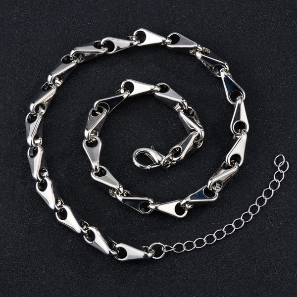 

Men Minimalist Necklace, Silver