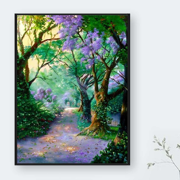

Tree Print DIY Diamond Unframed Painting, Multicolor