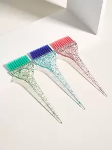 1 Paquete de Cepillo para peluquería con gel para permanente, cuidado del cabello, cepillo para tinte de cabello, herramienta de peluquería, cepillo para teñir el cabello - Color aleatorio - Multicolor - Ver 1