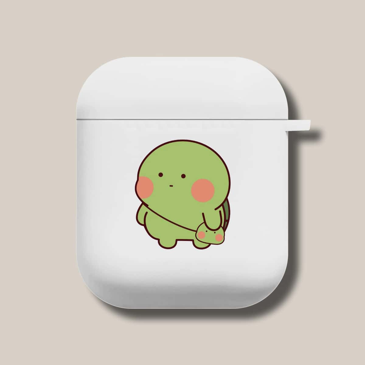

Tortoise Pattern Case For AirPods, White