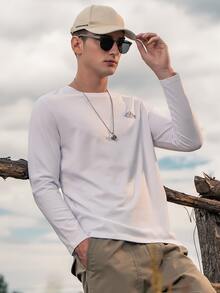 Hombres Camiseta con estampado de letra