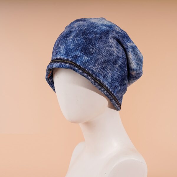 

Tie Dye Print Hat, Blue