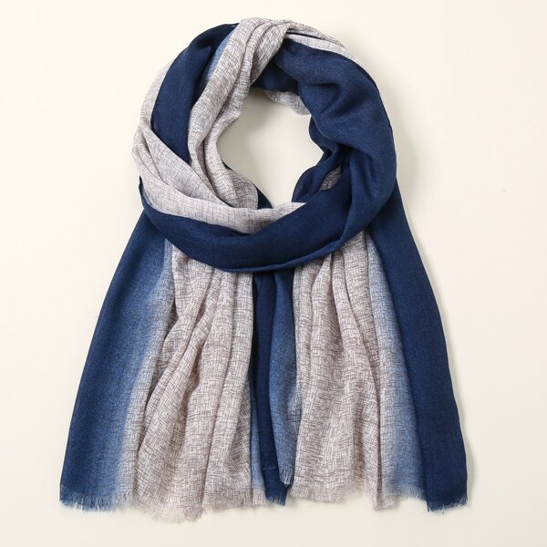 

Raw Hem Scarf, Multicolor