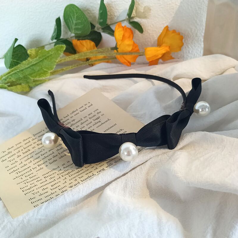 

Bow Decor Headband, Black