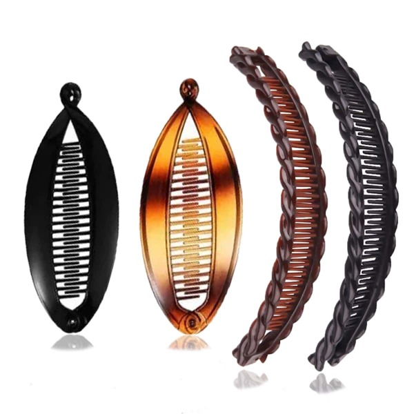 

4pcs Banana Clip, Multicolor