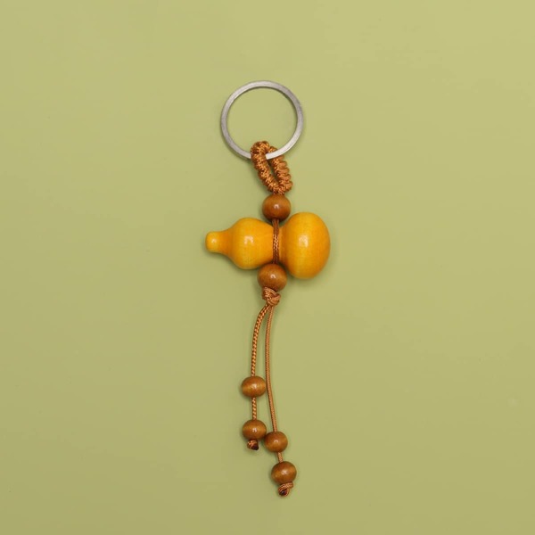 

Gourd Design Keychain, Yellow