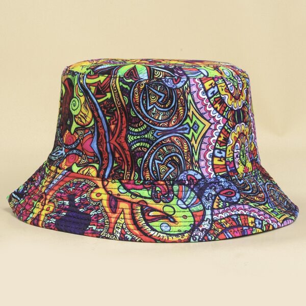 

Color Block Reversible Bucket Hat, Multicolor