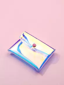 Nút bấm Holographic nhẹ thời trang cho kỷ niệm cho quà tặng sinh nhật cho quà tặng cho nhân viên văn phòng cho nam cho nữ đồ dùng học tập trở lại trường cho phụ nữ ví ví mini ví ví tiền xu - Nhiều màu - Xem 1