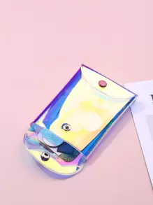 Nút bấm Holographic nhẹ thời trang cho kỷ niệm cho quà tặng sinh nhật cho quà tặng cho nhân viên văn phòng cho nam cho nữ đồ dùng học tập trở lại trường cho phụ nữ ví ví mini ví ví tiền xu - Nhiều màu - Xem 5