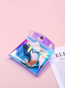 Nút bấm Holographic nhẹ thời trang cho kỷ niệm cho quà tặng sinh nhật cho quà tặng cho nhân viên văn phòng cho nam cho nữ đồ dùng học tập trở lại trường cho phụ nữ ví ví mini ví ví tiền xu - Nhiều màu - Xem 7