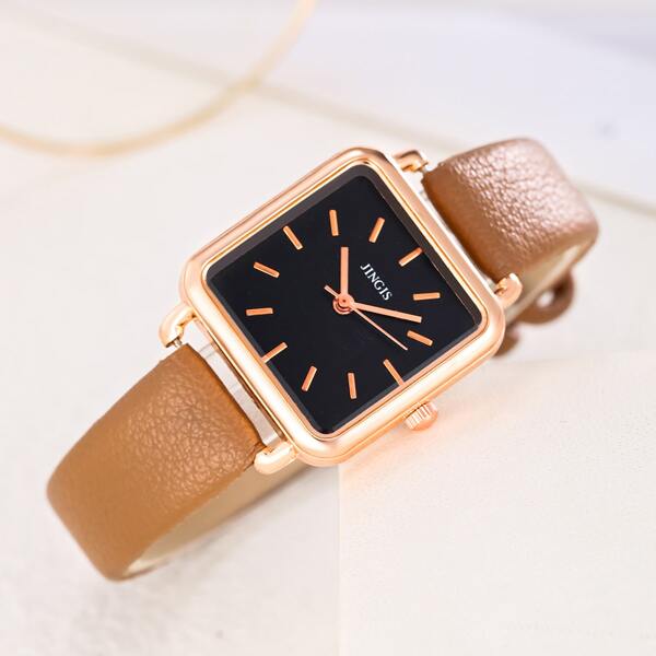 

Minimalist Square Pointer Quartz Watch