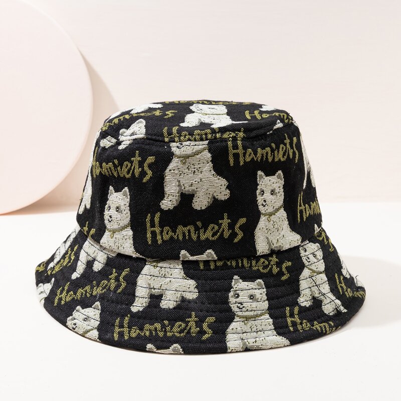 

Bear Print Bucket Hat, Multicolor