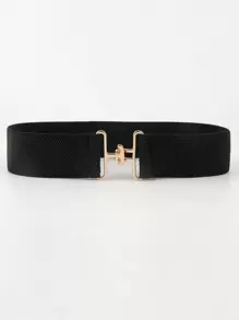 Cinturón de vestir con elegante cinturón de corsé elástico - Negro - Ver 1