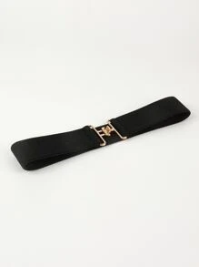 Cinturón de vestir con elegante cinturón de corsé elástico - Negro - Ver 2