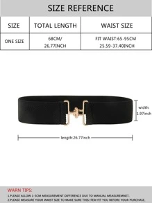 Cinturón de vestir con elegante cinturón de corsé elástico - Negro - Ver 3