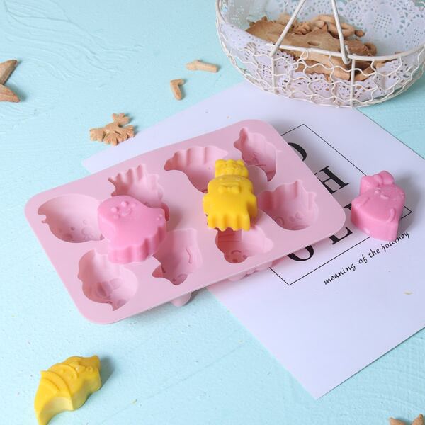 

1pc Halloween Pattern Random Color Mold, Multicolor