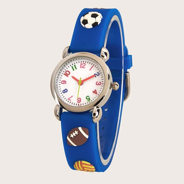 

Kids Cartoon Ball Strap Quartz Watch