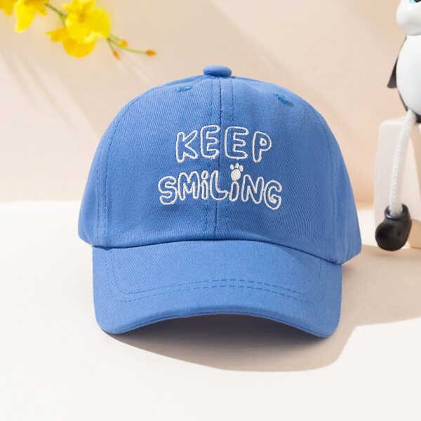 

Toddler Boys Letter Graphic Baseball Cap, Blue