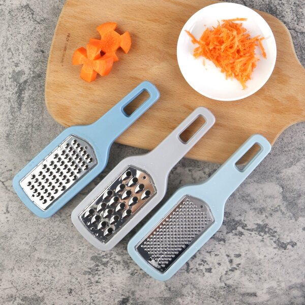 

3pcs Stainless Steel Grater, Multicolor
