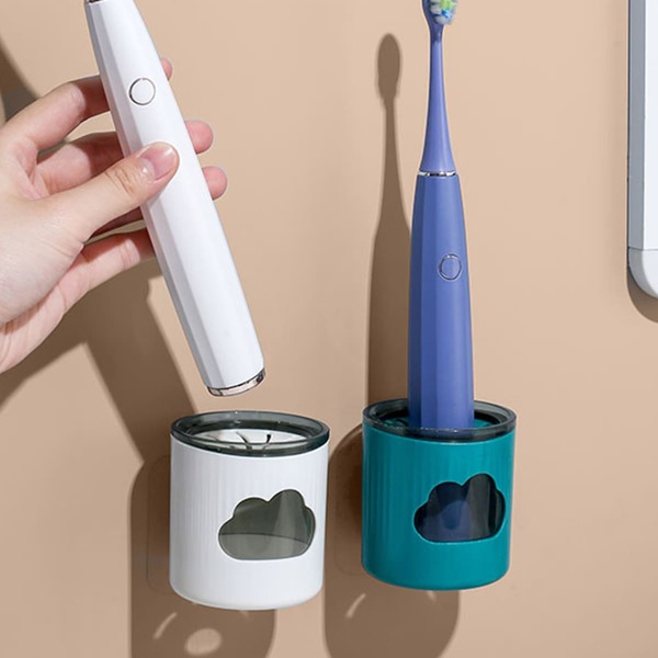 

1pc Cloud Pattern Electric Toothbrush Holder, Multicolor