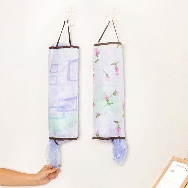

1pc Random Pattern Wall Hanging Storage Bag, Multicolor