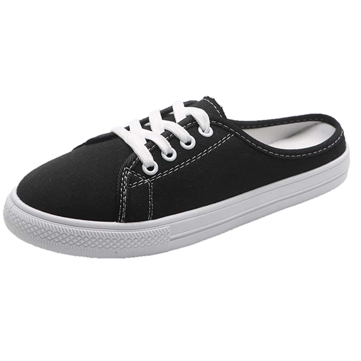 

Slip On Canvas Shoes, Black