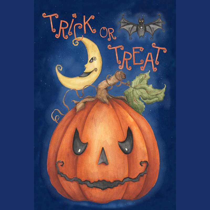 

Halloween Pumpkin DIY Diamond Unframed Painting, Multicolor