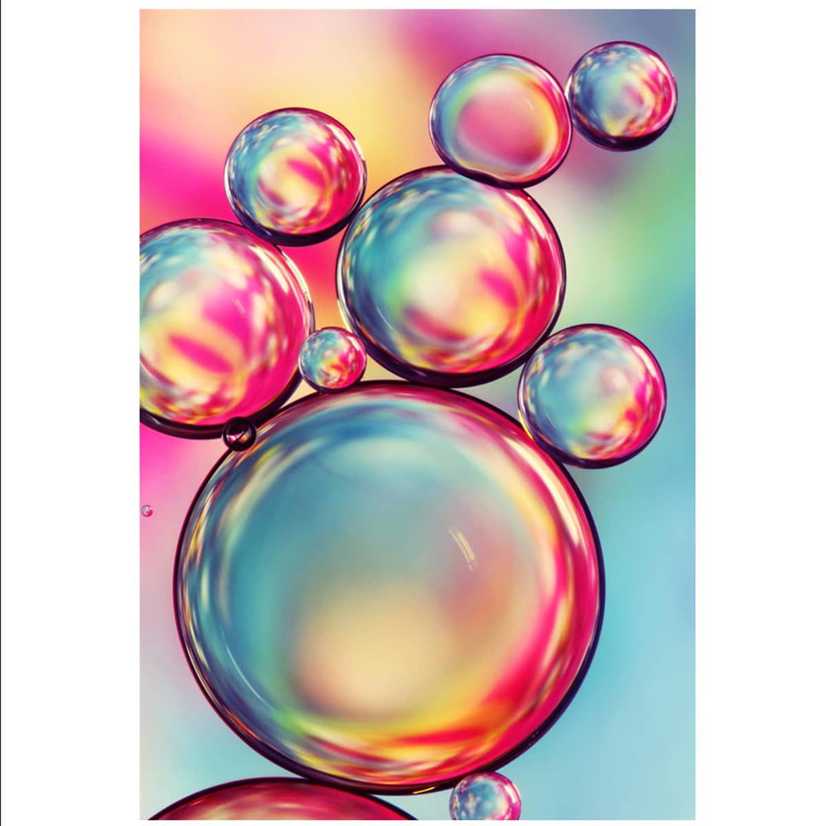 

Bubble Pattern DIY Diamond Painting Without Frame, Multicolor