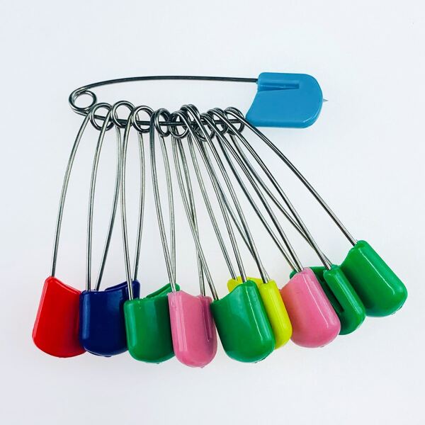 

10pcs Random Color Safety Pin, Multicolor