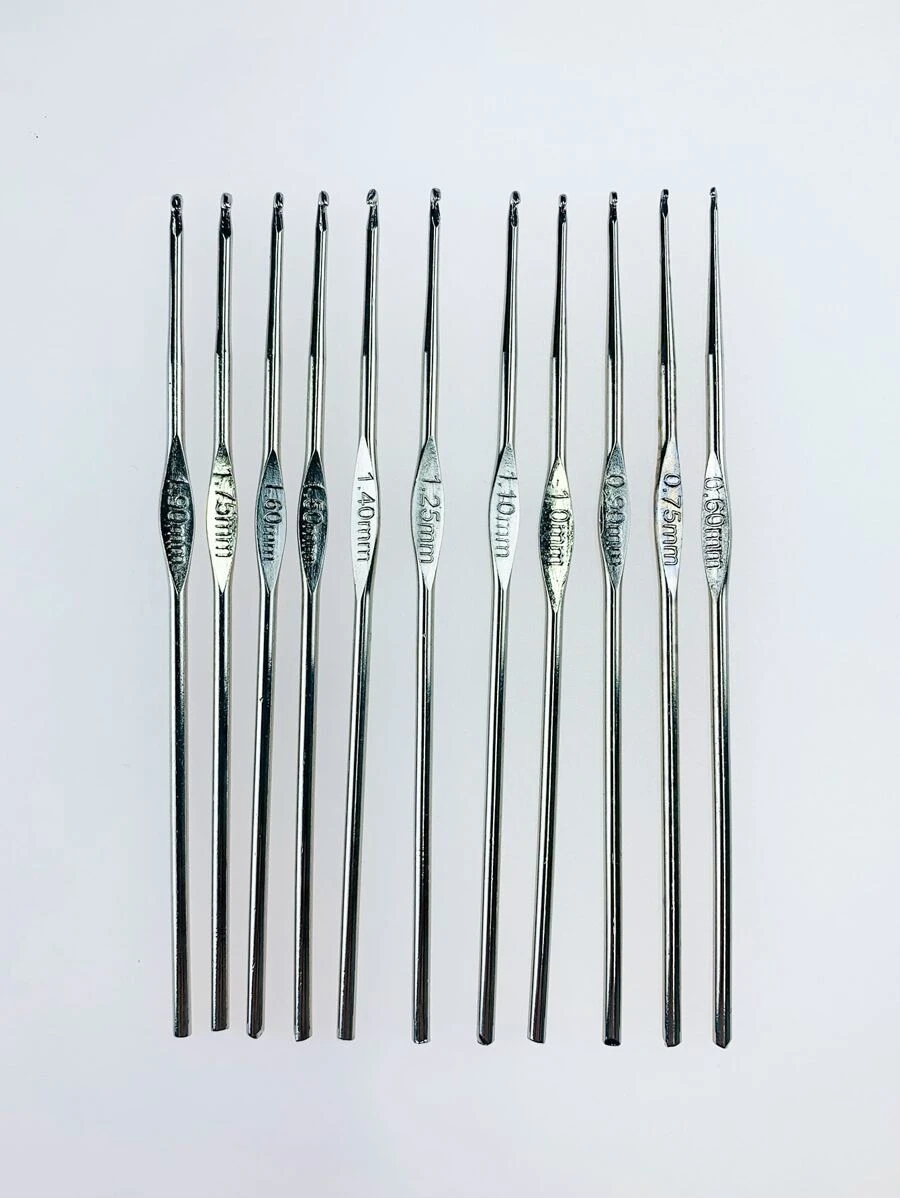 11 cái Móc Móc Màu Rắn - Bạc - Xem 1