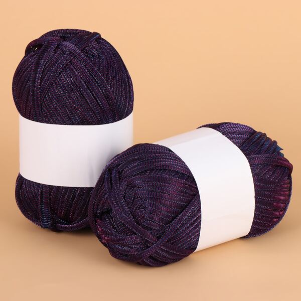 

1roll Solid Color Braided Thread, Purple