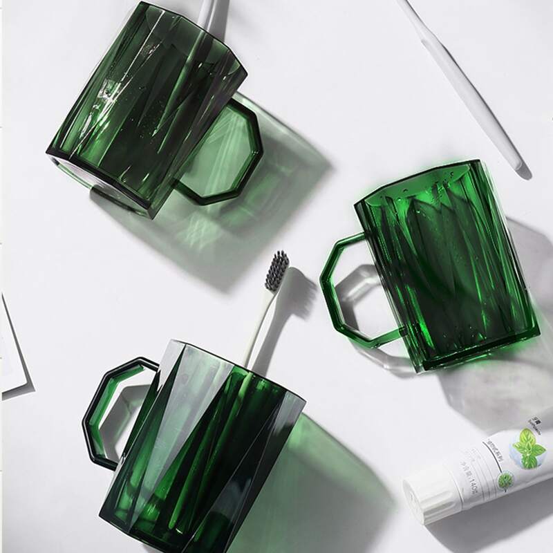 

1pc Solid Color Gargle Cup, Green