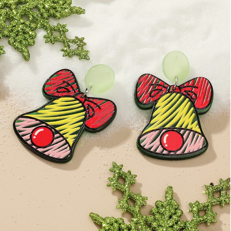 

Bell Drop Earrings, Multicolor