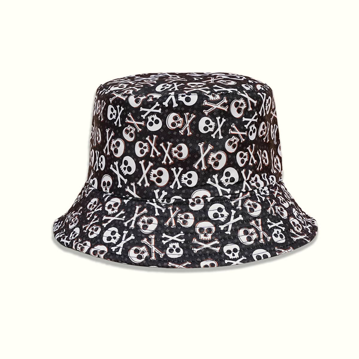 

Skull Graphic Bucket Hat, Multicolor