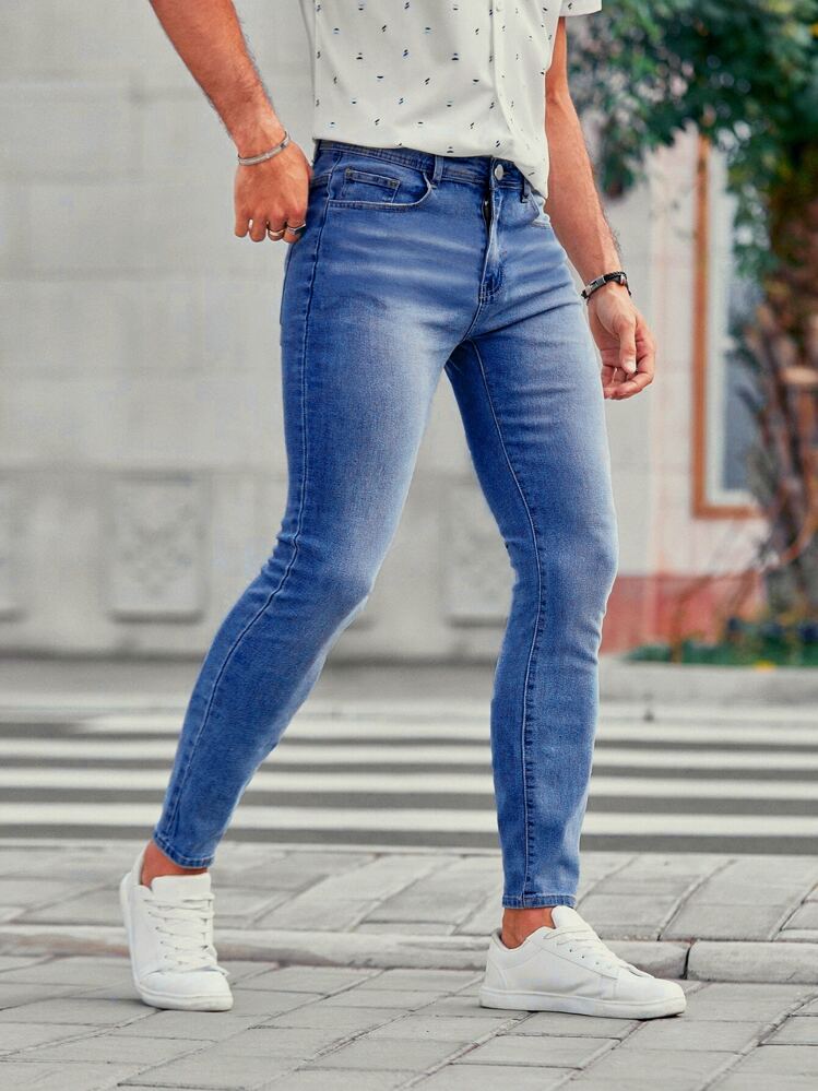 Mens skinny cropped jeans shop
