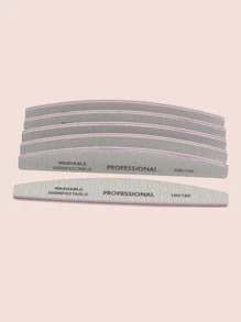 klimonla 5pcs Rough Nail File 100/180 Grit, Heavy Duty Nail Files For Acrylic/ Natural Nails, Emery Boards For Nails, Strong Finger Nail Filler, Coarse Nail File For Home And Salon Use,Nail Supplies,Nail Tools,Nail Art Tools,Back To School,Nails,Nail Tools For Press On Nails - Grey - View 2