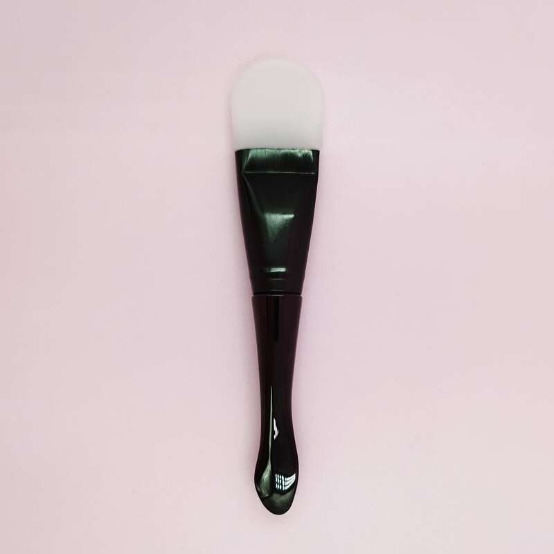 

1pc Silicone Facial Sheet Brush, Black