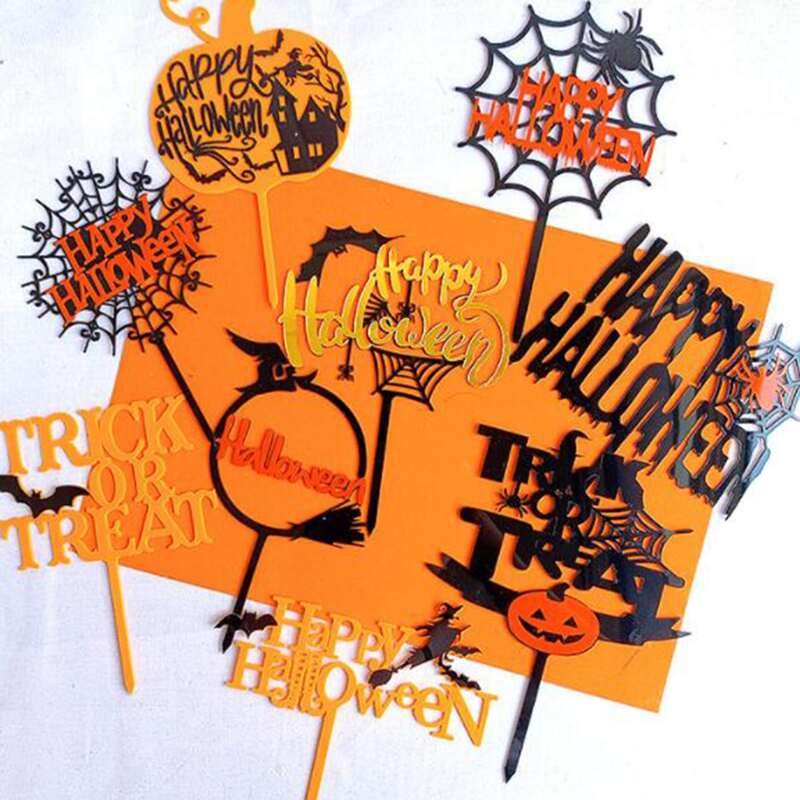 

1pc Halloween Decorative Cake Topper, Multicolor