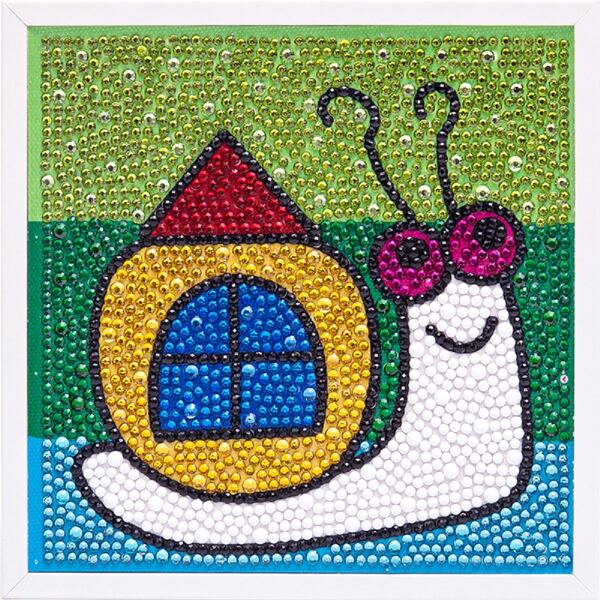 

Snail Print DIY Diamond Unframed Painting, Multicolor